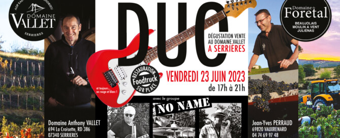 DUO VIGNERONS au DOMAINE VALLET à SERRIERES (ARDECHE)